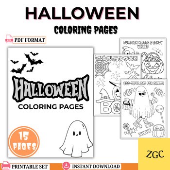 Halloween Coloring Pages for Kids | Cute Printable Halloween Activity Sheets PDF