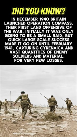 #didyouknow About Operation Compass #ww2 #historyfacts #history #historyshorts #fyp #britain #desert
