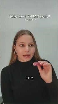 Day 6, Video 1 - Mini Series: How to VALIDATE yourself in 7 days for women - STEP 6+my story