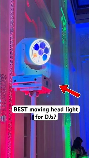 With built in wireless dmx and battery, this moving head is hard to beat