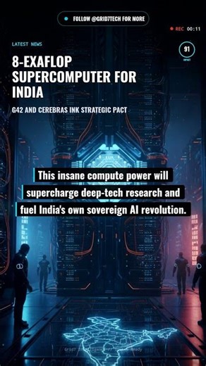 🖥️ 8-EXAFLOP SUPERCOMPUTER FOR INDIA!