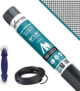Saint-Gobain ADFORS Clear Advantage Screen Repair Kit for Window & Door, 36 inches x 84 inches - DIY Window and Door Mesh Repair, Durable, Ideal for Screen Replacement, Enhanced Visibility, Clear View