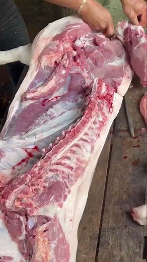 Professional Pork Cutting Skills | Satisfying Butchering Process