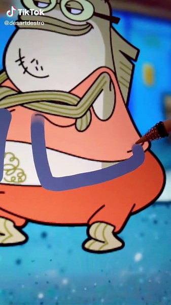 Bubble Bass NBA | SpongeBob SquarePants Drawing Challenge