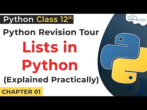 Lists in Python Practically | List Programs in Python Class 12 | Python for Class 12 #15