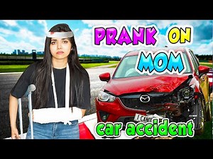 Extreme CAR ACCIDENT PRANK ON MOM🤕🚘| *Gone Wrong*| यह क्या होगया 🥺? | Ramya Vasudev