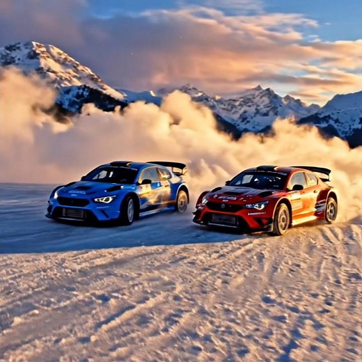 Speed Meets Ice ❄️🏎️ | Extreme Snow Racing Action #cars