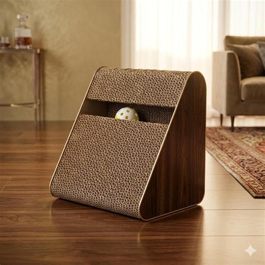 2 in 1 Cat Scratcher Triangle Toy With Balls, Cardboard Cat Scratching Board, Interactive Cat Toy Stress Relief Scratcher - Etsy