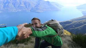 Hiker Pulls Out Hand Get Assistance Stock Footage Video (100% Royalty-free) 28663261 | Shutterstock