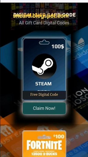 How To Get Free Steam Wallet Gift Cards = Free Steam Code #steam #steamgame #shorts