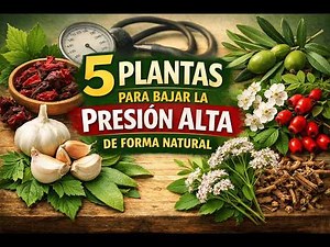 5 PLANTAS PARA BAJAR LA PRESION ALTA DE FORMA NATURAL