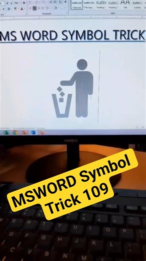 MSWORD Symbol Shortcut Keys Trick 109