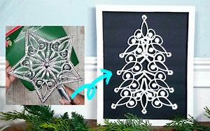 Grab this Dollar Tree Star topper and transform it into this Christmas Tree! One of my favorites! | She So CraftDee