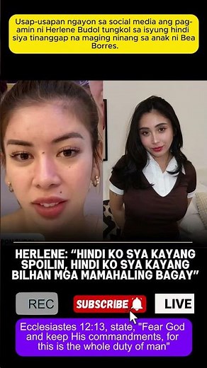 Herlene Budol tungkol sa isyung hindi siya tinanggap na maging ninang sa anak ni Bea Borres.