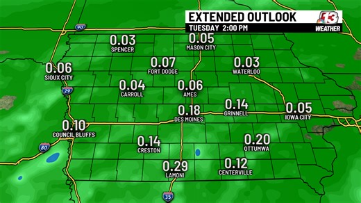 Rain, snow expected to hit Iowa next weekend