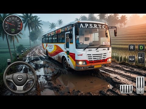 APSRTC SUPER LUXURY BUS 🚌 Drive Mud Off-Road Challenge 😱 | BUSSID 4.5 Gameplay!