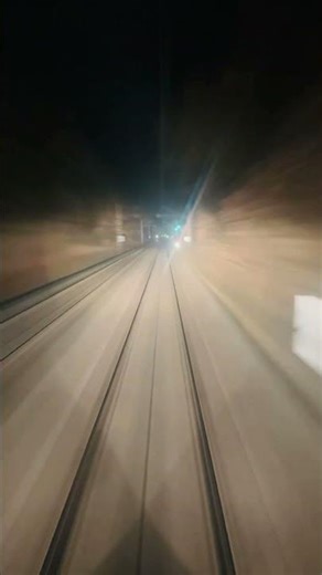 10 km in 30 Seconds — Night Train Timelapse Through Snowy Germany 🌙🚄✨