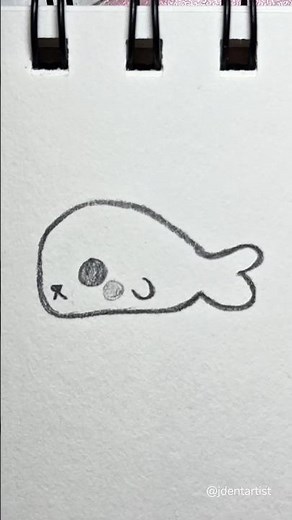 Cute things to draw when bored - WHALE 🐳 #drawing #sketch #art #cute #simple #easy