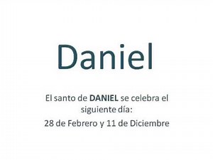 Origen y significado del nombre Daniel