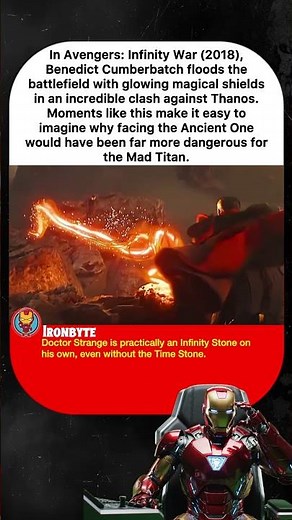 In Avengers: Infinity War (2018),Benedict Cumberbatch floods the battlefield with