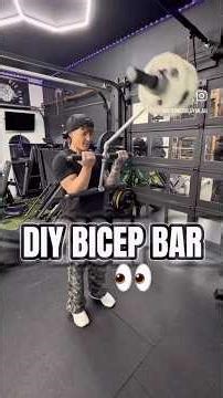 DIY Bicep Bar if you don’t have a preacher curl machine! 🙌🏻