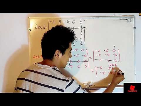 Determinante de una matriz de 5x5