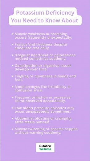 10 Potassium Deficiencies You Need to Know About 🫵