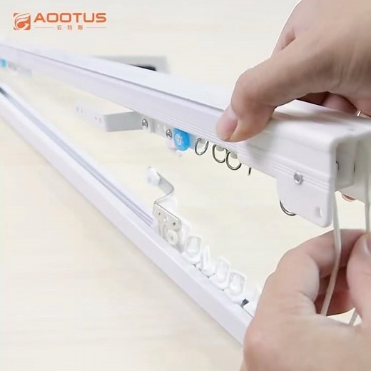 Corded Curtain Track: Modern Heavy Duty Curtain Track System for Living Room #factory #b2b