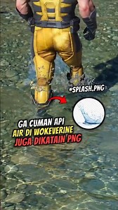 THE WATER IN WOLVERINE IS ALSO A PNG LOL 😹 #gameplay #ps5 #gamehacker #wolverine #marvelwolverine...