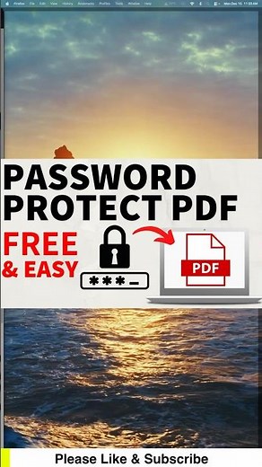 How to Password Protect PDF File for FREE