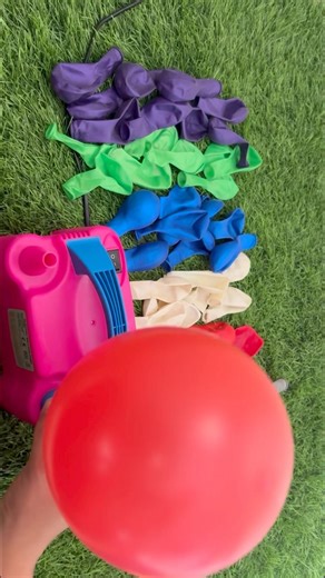 So Satisfying! Rainbow Balloons Inflating| ASMR #poppballons #balloon