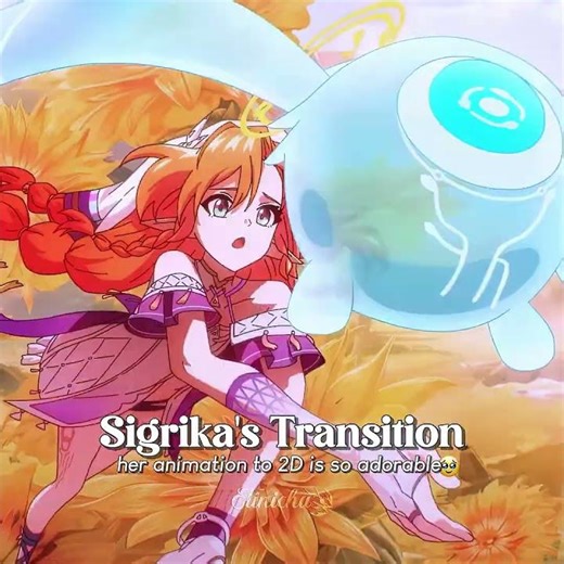 Sigrika's animation to 2D transition is so CUTE!! 🥹