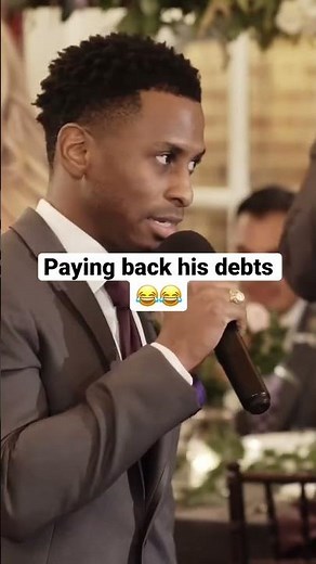 Best man gives humorous wedding toast! 😂😂