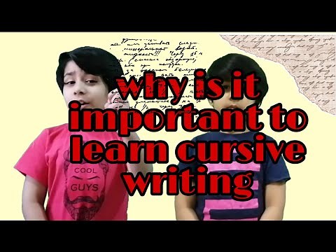 Is it important to learn cursive writing # benefits of cursive writing #