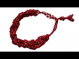How To Crochet A Ladder Yarn Necklace w Creativefiberarts com
