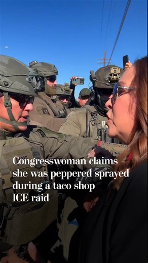 Congresswoman says she was pepper sprayed during ICE raid