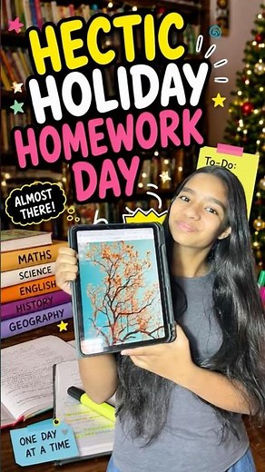 Holiday Homework Is Winning 😭📚 #studentlife #holidayhomework #studentlife #schoollife #studyvlog