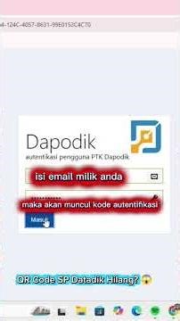 QR Code SP Datadik Hilang? Ini Trik Menampilkannya Lagi! 😱 #dapodik2026 #operatordapodik #trik