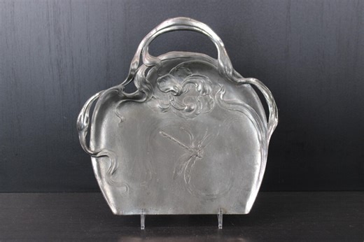 Art Nouveau Floral Firefly Pewter Crumb Tray Byjuventa. - Etsy