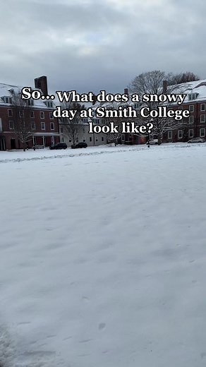 First Snowfall at Smith College Campus