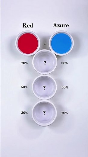 Let's Mixing Red + Azure Color 😍 #colormixing #painting #satisfying #artandcraft #art