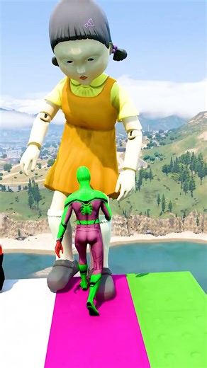 GTA 5 Epic Water Ragdolls | Spider-Man Jumps / Fails ep.15720 #shorts