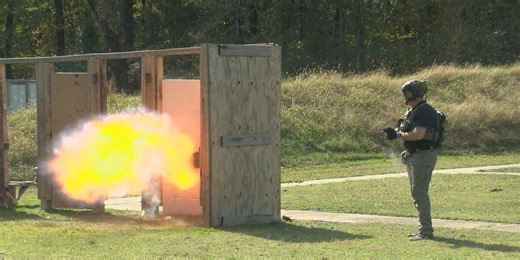 Deputies show use of breaching tools for certain situations