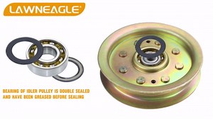 2 Pack 756-04129B Idler Pulley 4.25 Replaces Troy Bilt Pulley 753-08171 Idler Pulley Kit, Cub Cadet 756-04129 Idler Pulley 756-04129, 756-04129C, 753-08068 for Cub Cadet RZT50 Idler Pulley