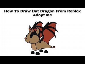 How To Draw Bat Dragon From Roblox Adopt Me - Step By Step