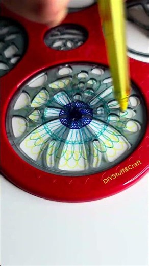 Simple & Satisfying spirograph drawing #art #asmr