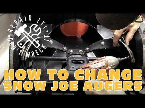 Replacing the augers on a Snow Joe snow blower / snow thrower