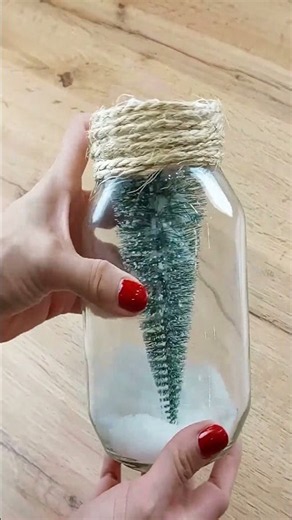 Create a Magical Glass Bell with Christmas Tree and Fake Snow! ❄️✨#christmasbelljar