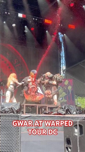 GWAR at warped tour DC 2026 #warpedtour #washingtondc