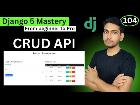 CRUD API using Django JsonResponse and Ajax